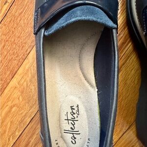 Clarks Women's Navy Loafers